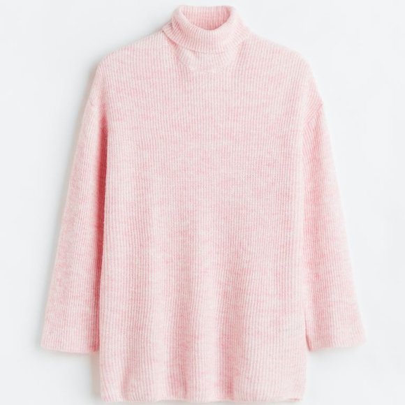 H&M Sweaters - H&M Light Pink Turtleneck Sweater/NWT/XXL